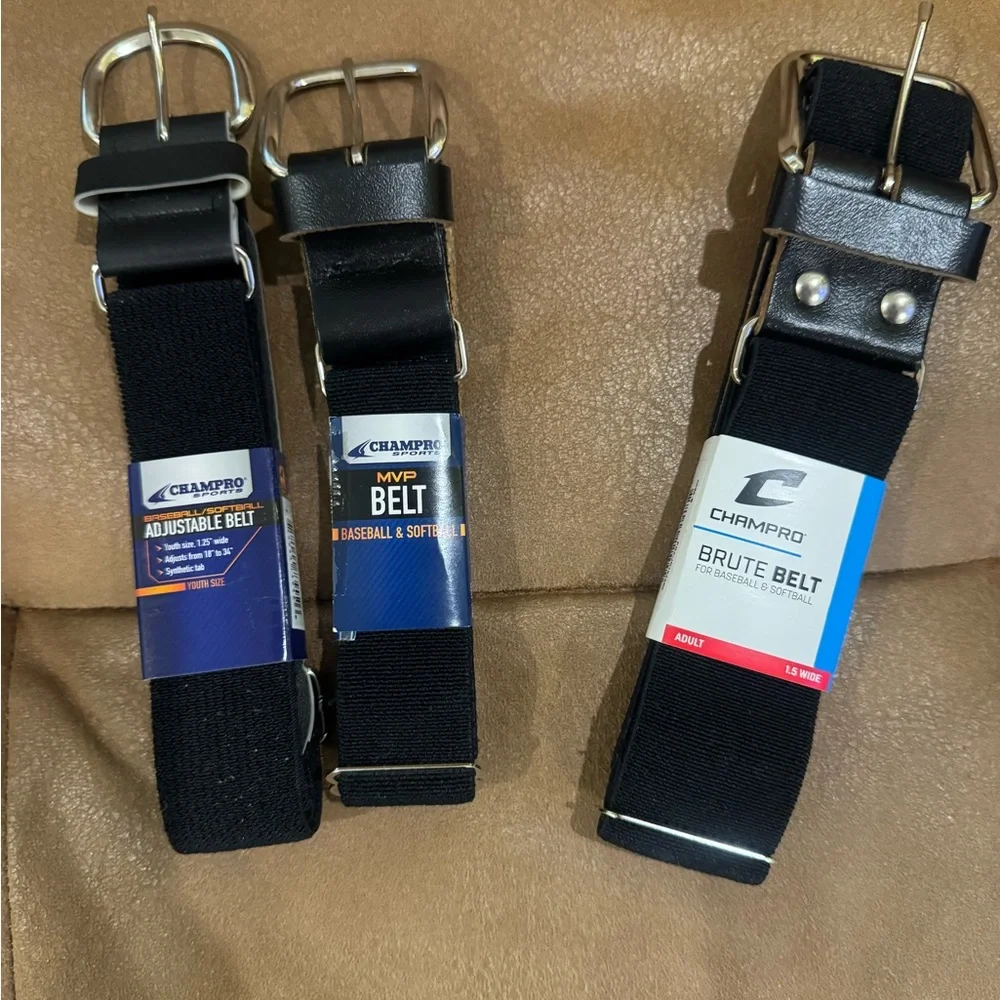 Champro Black Adjustable Belts